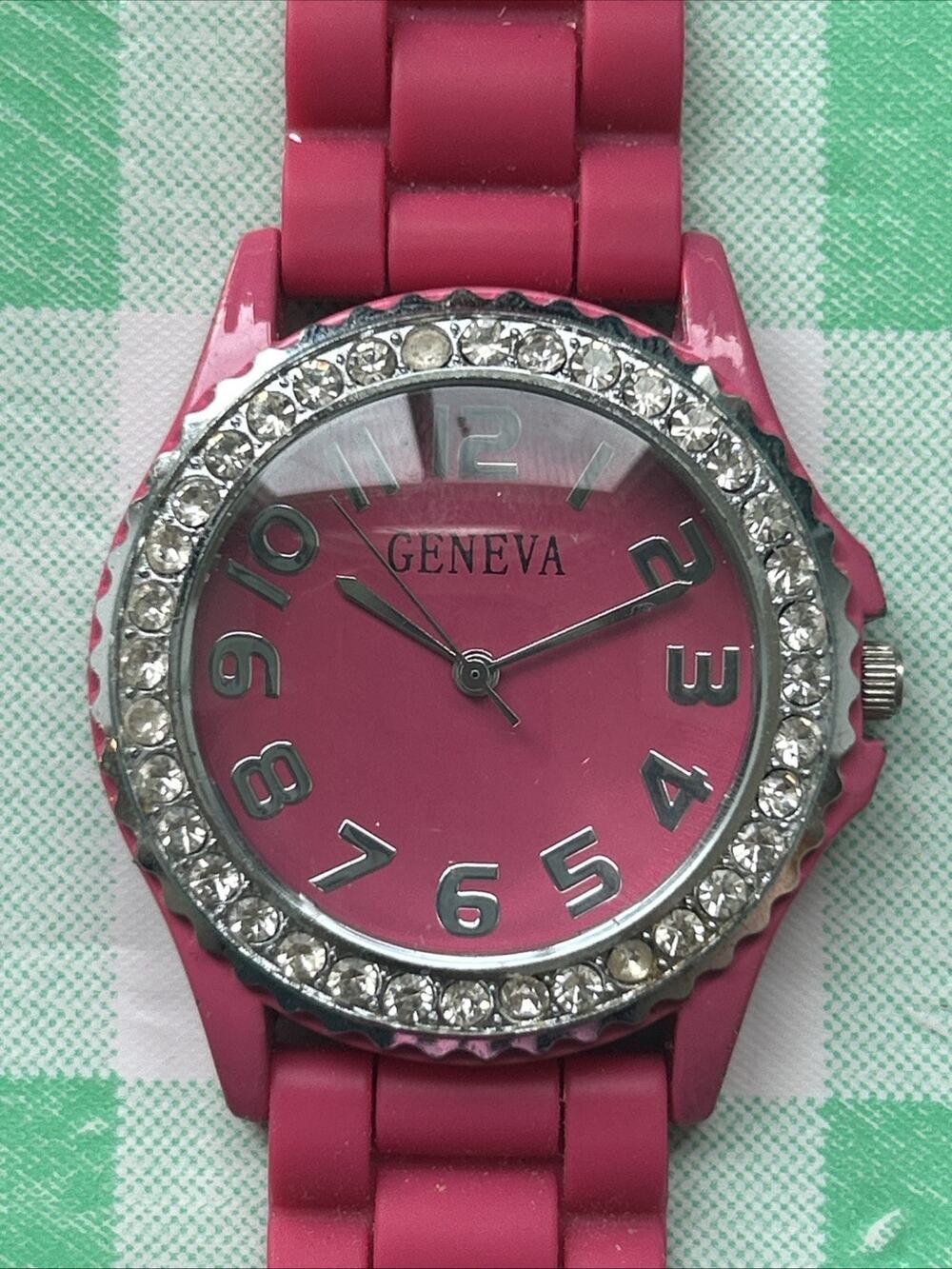 Geneva Pink Dial And Band Women’s Quartz Watch